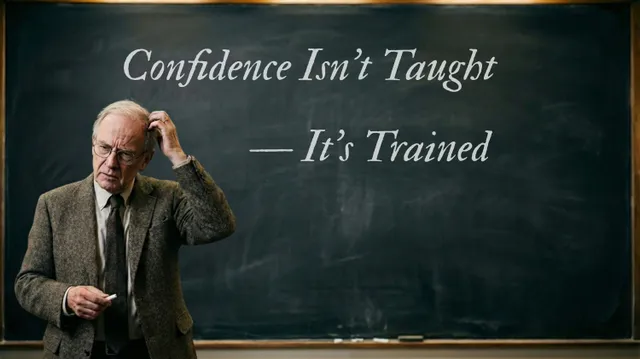 Part 1 of the Confidence Series - Confidence Isn’t Taught - It’s Trained 